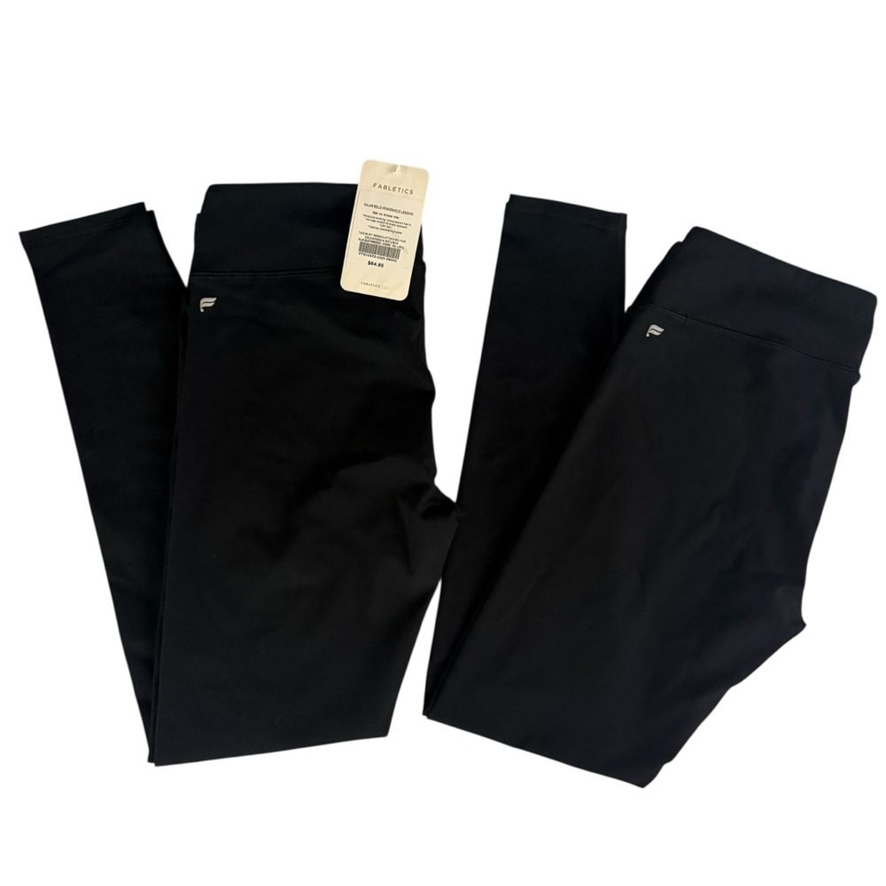 Fabletics Powerhold Black Long Active Leggings - … - image 1